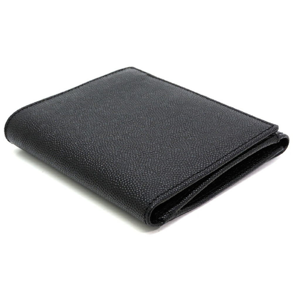 Celine W Women's/Men's Bifold Wallet Grain Leather Black - Picture 4 of 8